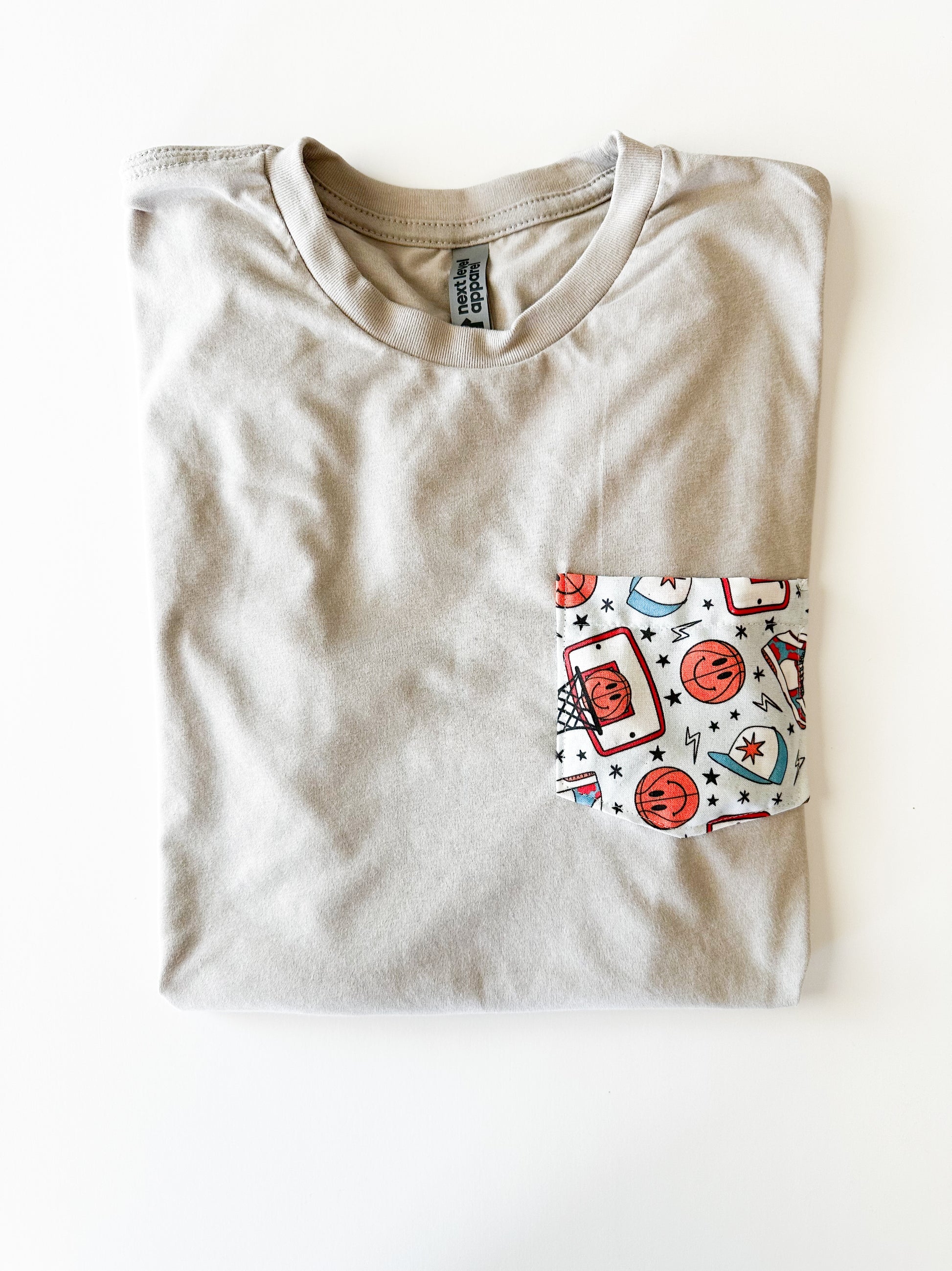 Retro Basketball Pocket Tee