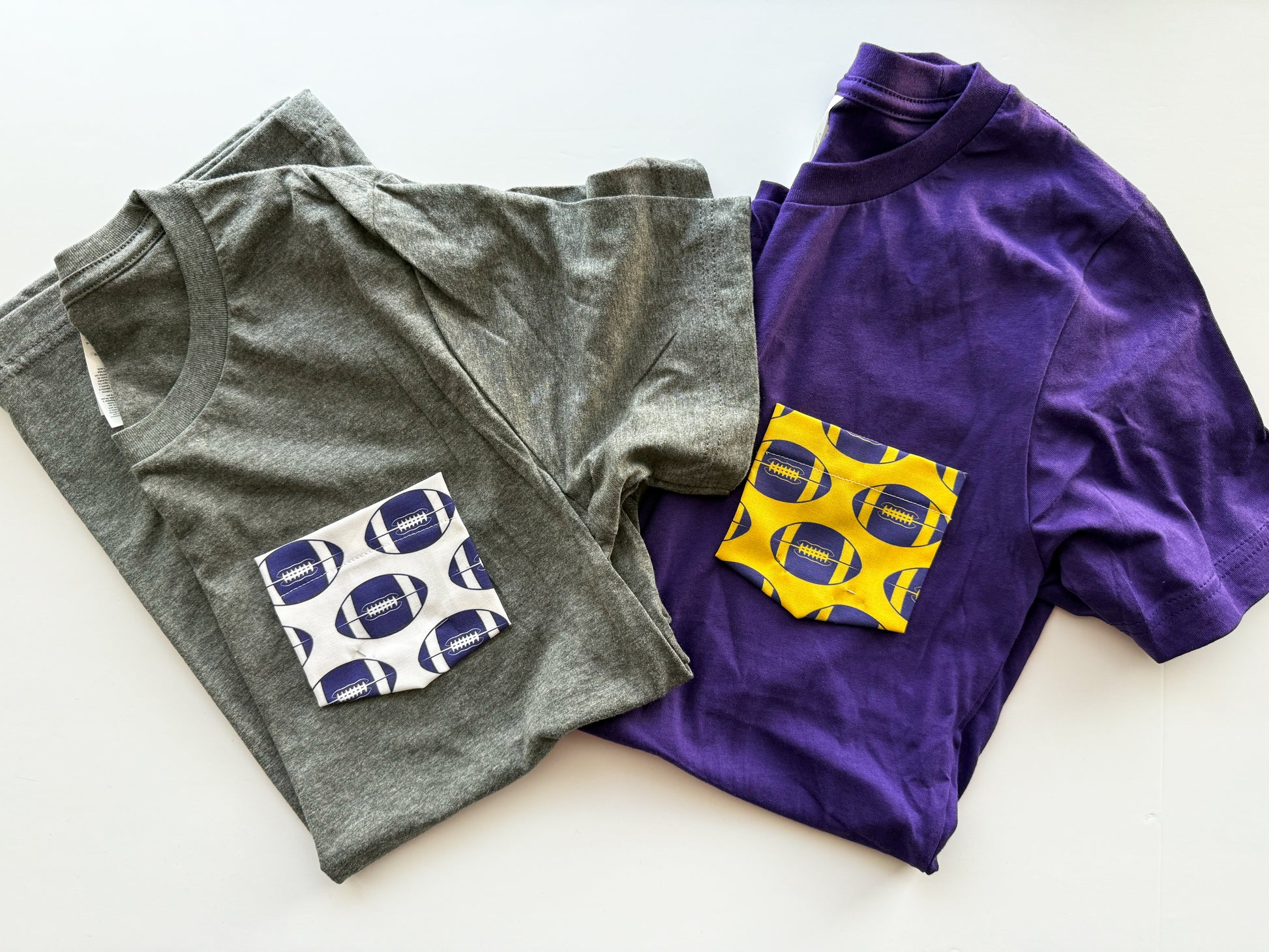 Football Pocket Tee | School Spirit Pocket Tee