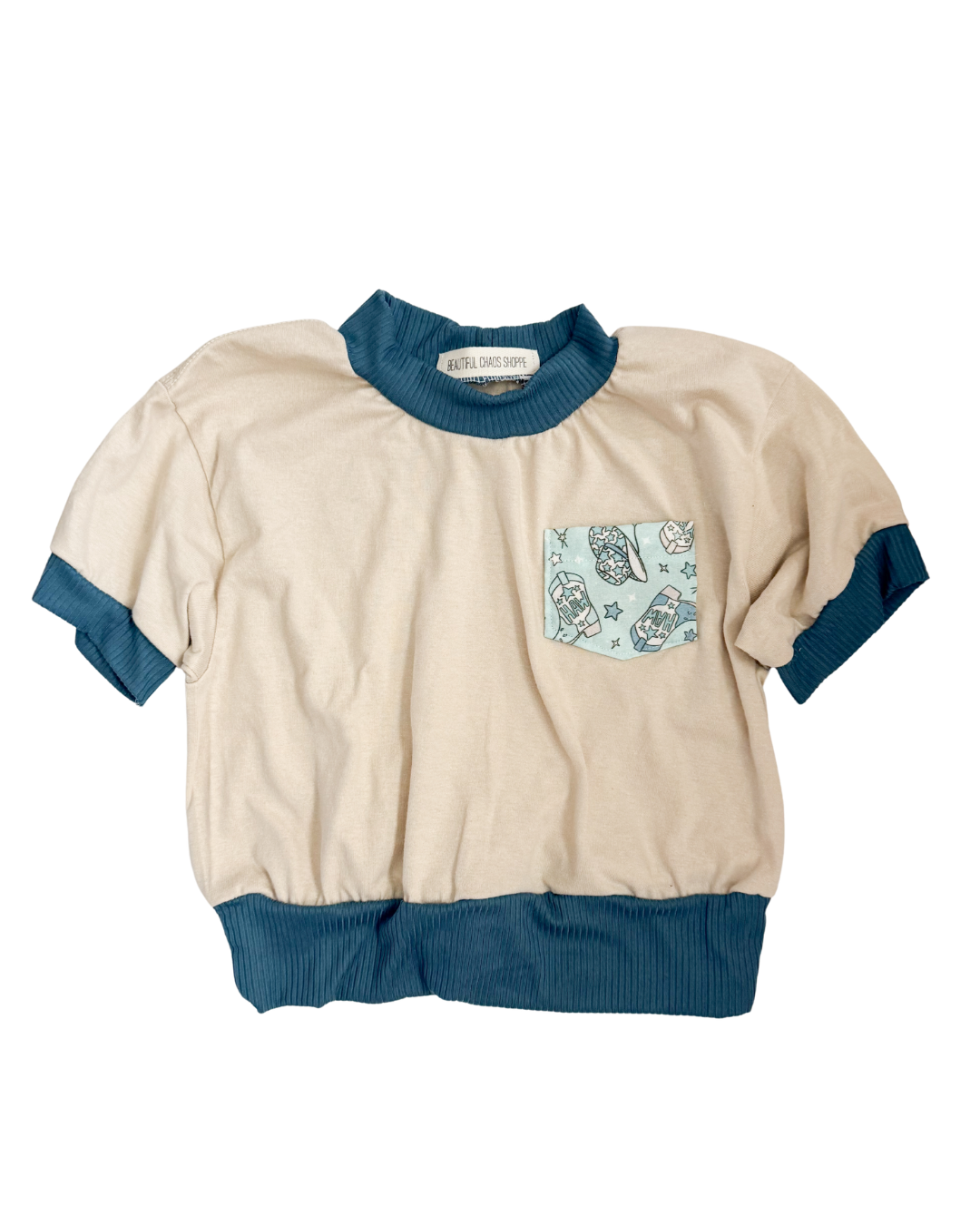 YOUTH Cowboy Boot Raglan Tee, Youth S