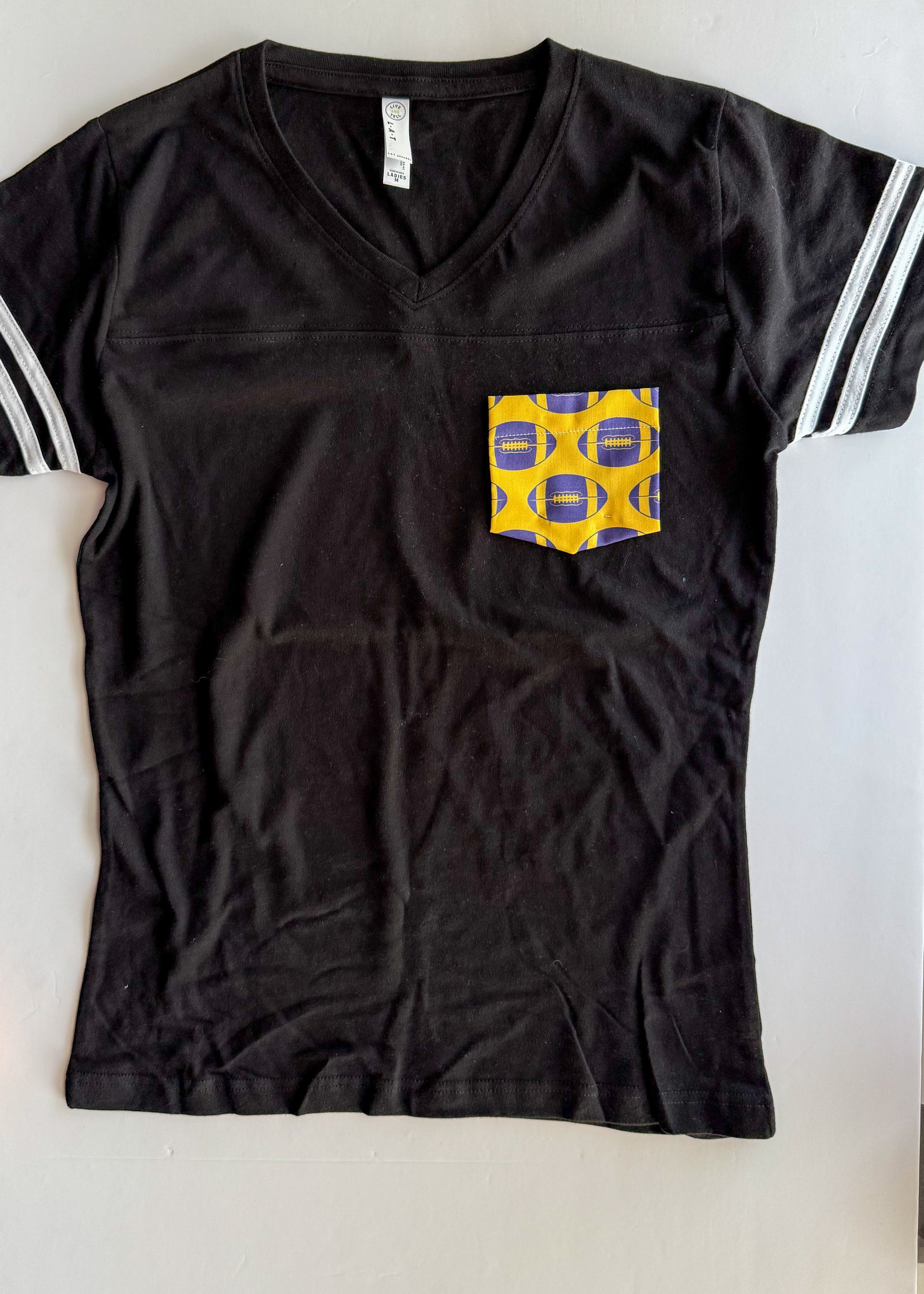 Football Pocket Tee | School Spirit Pocket Tee