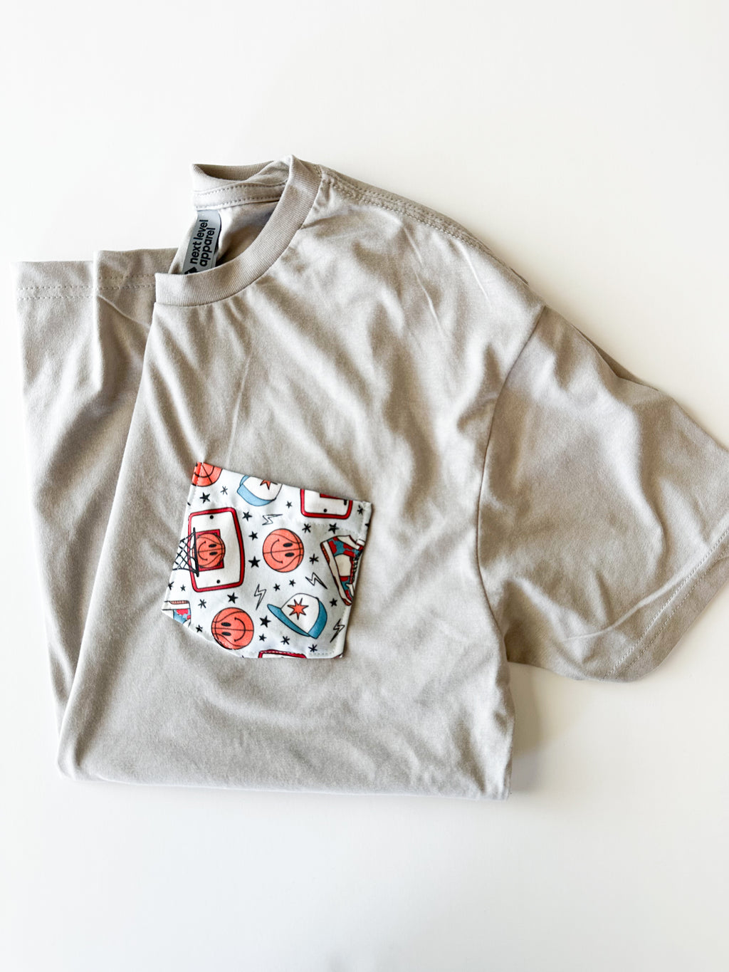 Retro Basketball Pocket Tee