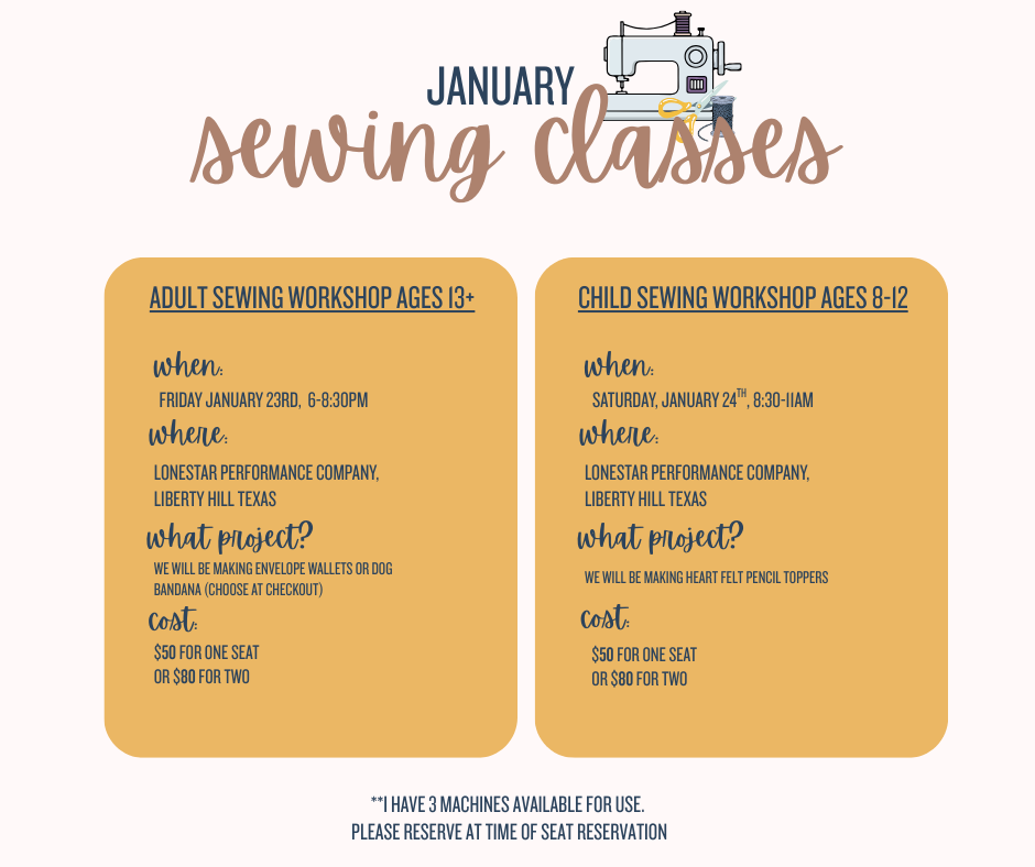 Adult Sewing Class | January 2026