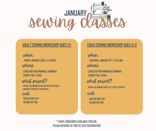 Adult Sewing Class | January 2026