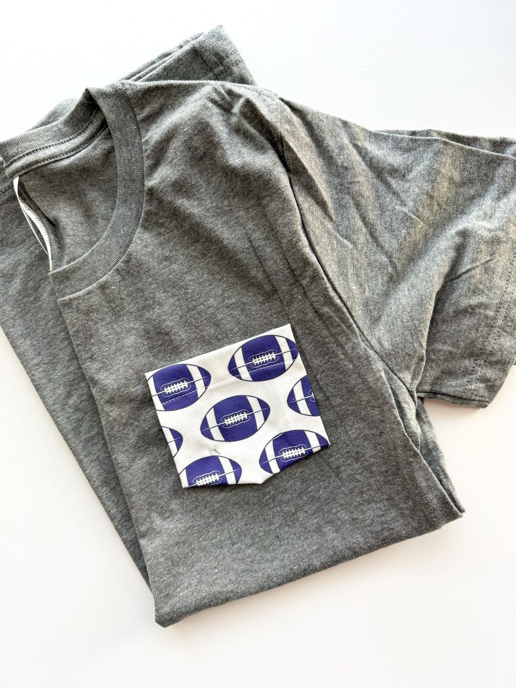 Football Pocket Tee | School Spirit Pocket Tee