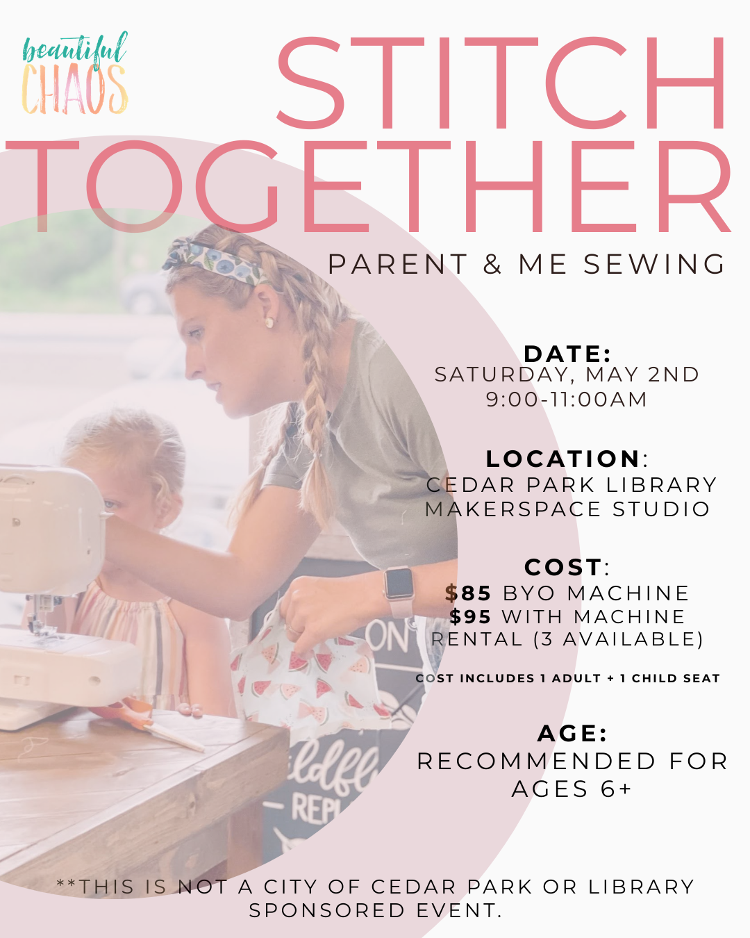 STITCH TOGETHER : Parent & Me Sewing | Cedar Park, Texas