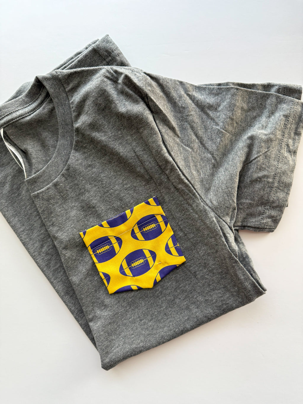 Football Pocket Tee | School Spirit Pocket Tee