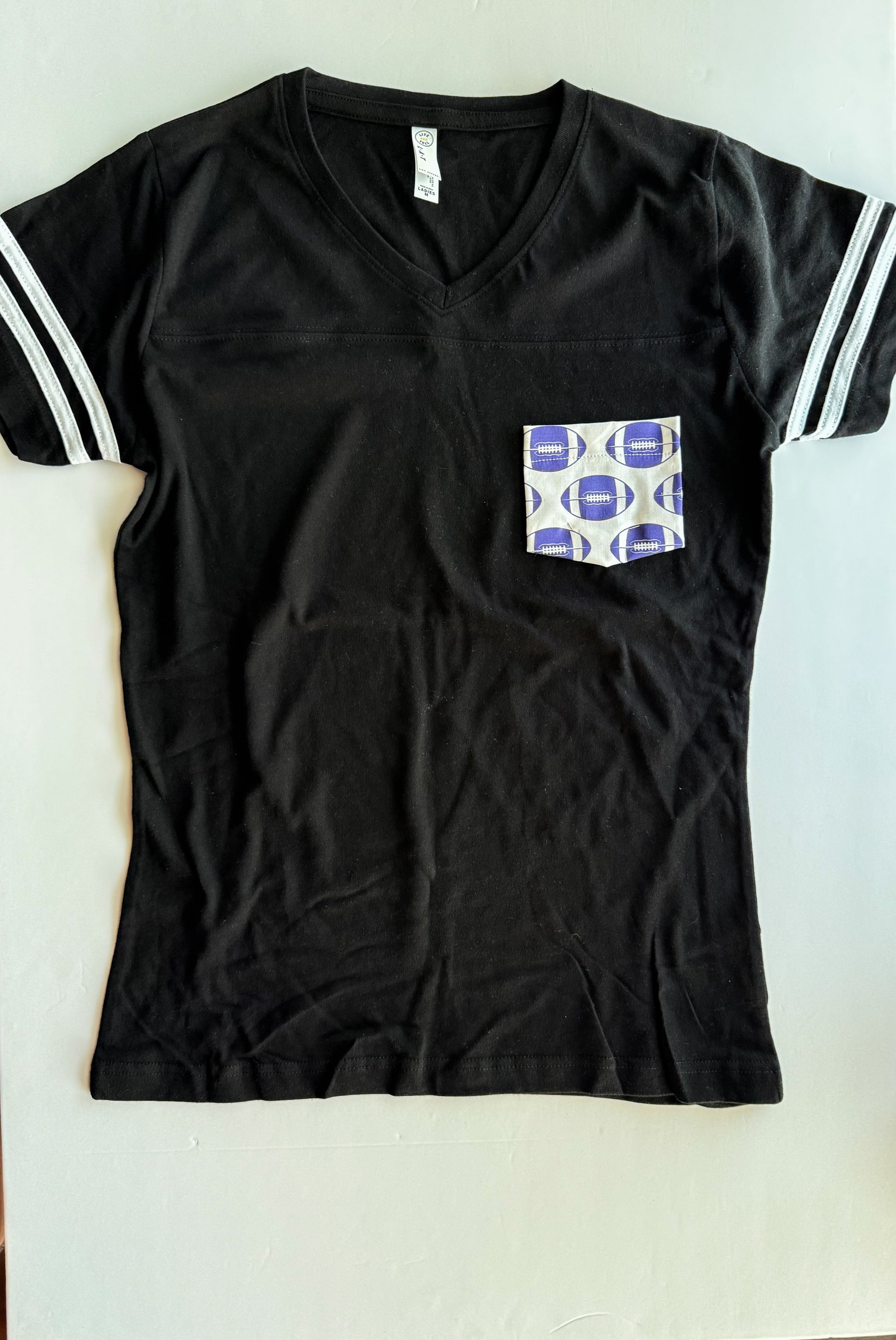 Football Pocket Tee | School Spirit Pocket Tee
