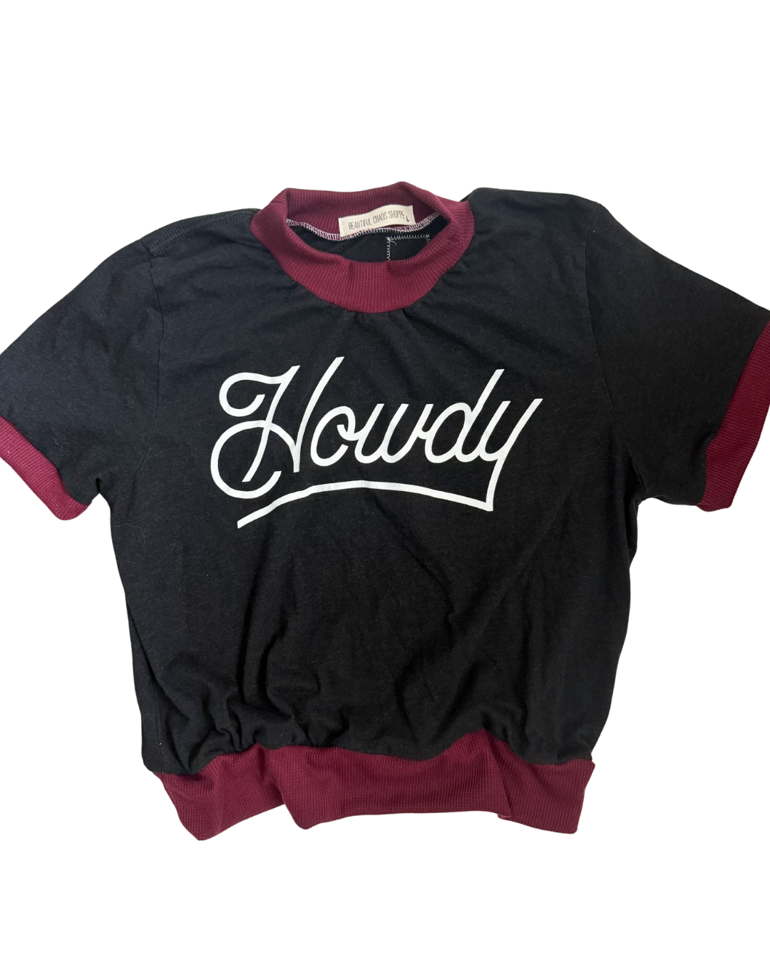 Howdy Raglan Tee, Size L