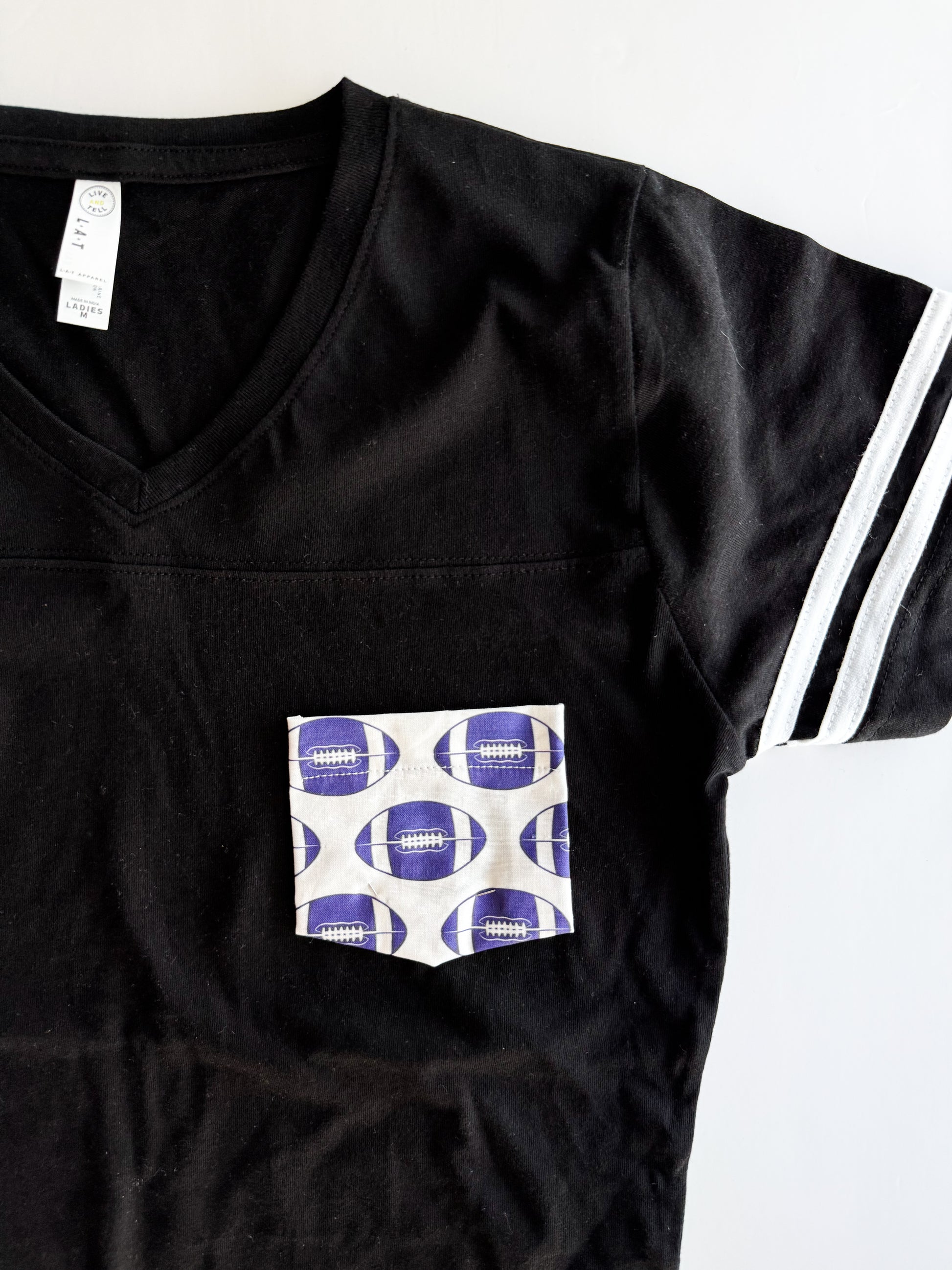 Football Pocket Tee | School Spirit Pocket Tee