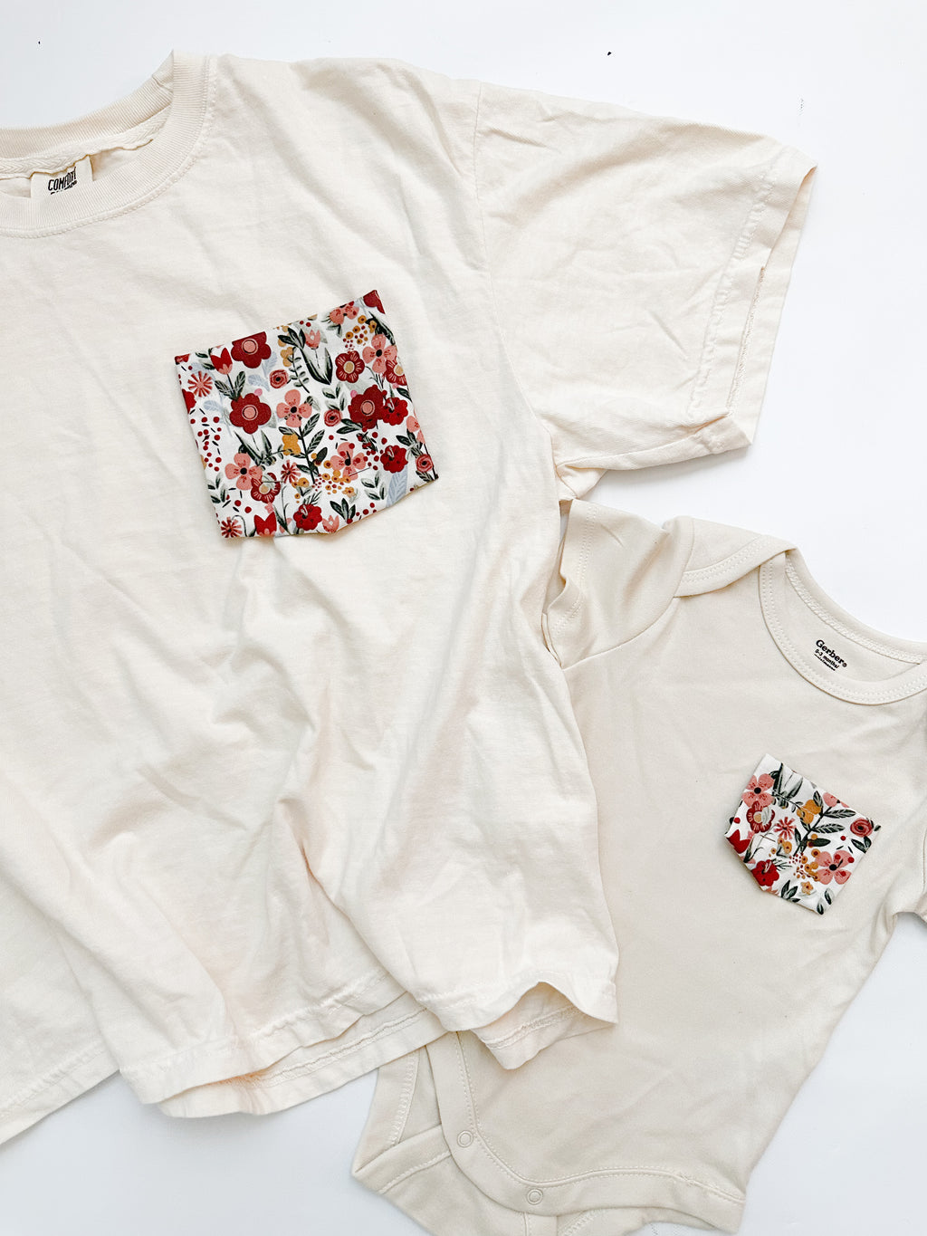 Mommy & Me Pocket Tees, Fall Floral