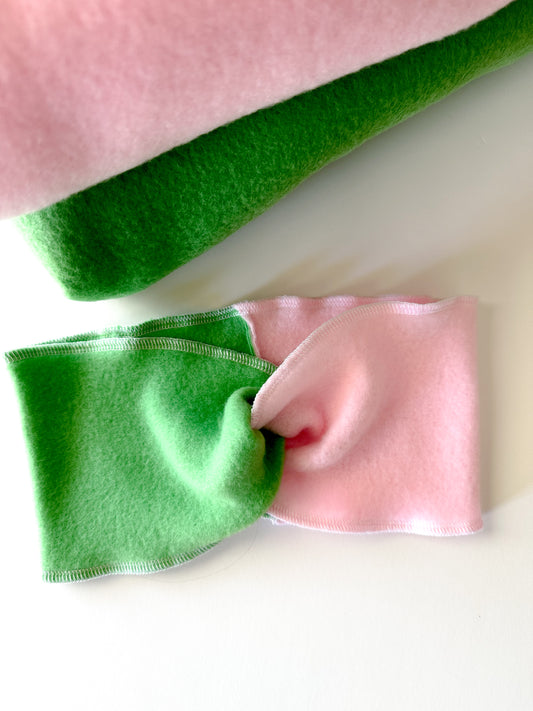 Green & Pink Earwarmer inspired by Wicked