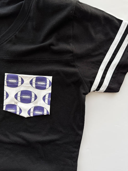 Football Pocket Tee | School Spirit Pocket Tee