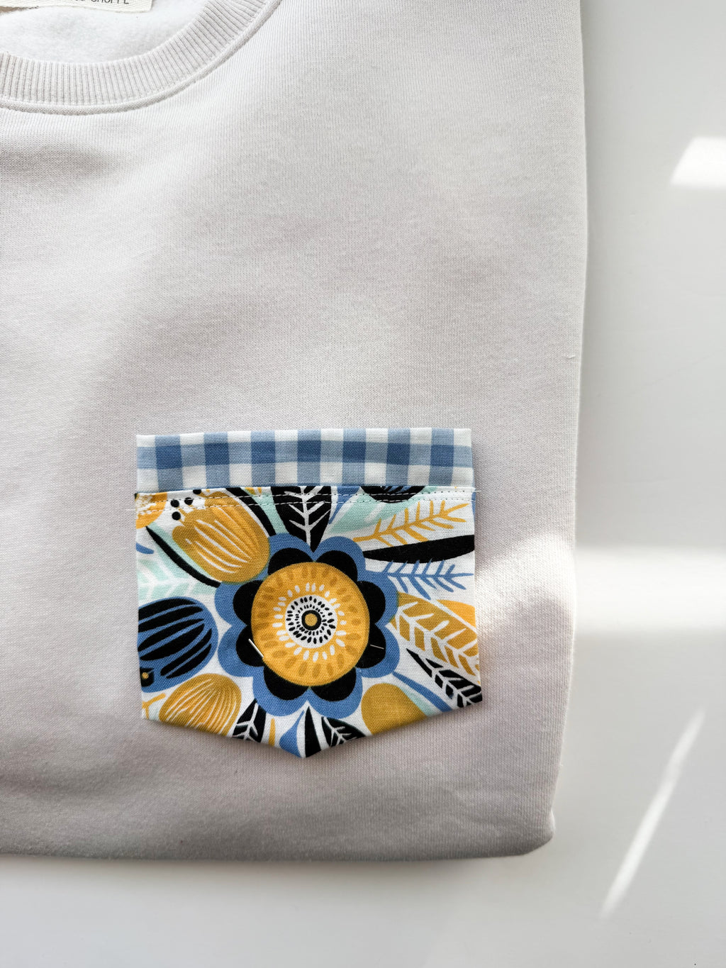 Blue Mustard Floral Tee