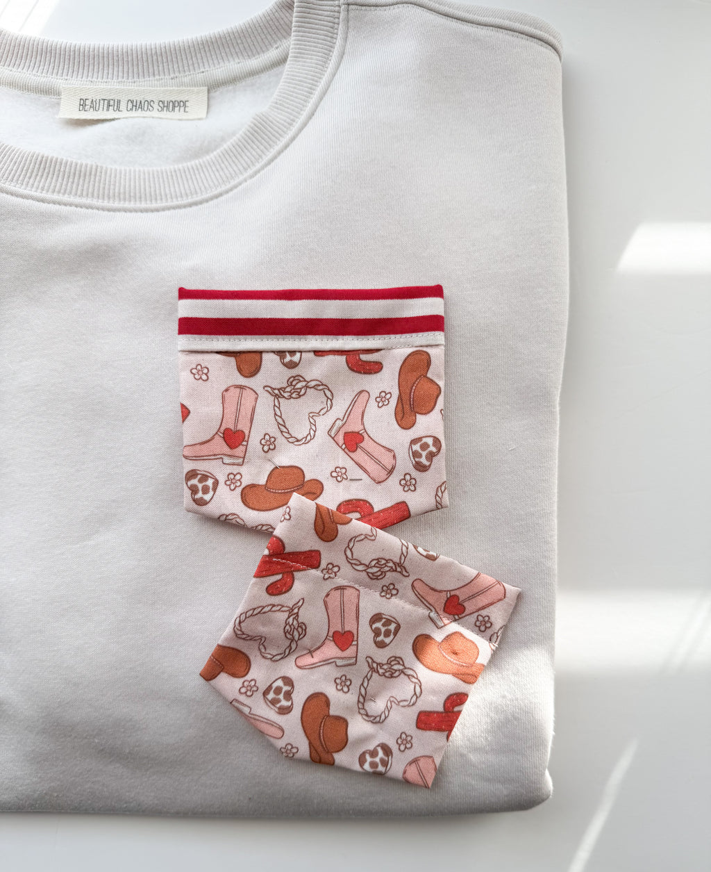 Rodeo Valentine's Day Pocket Tee