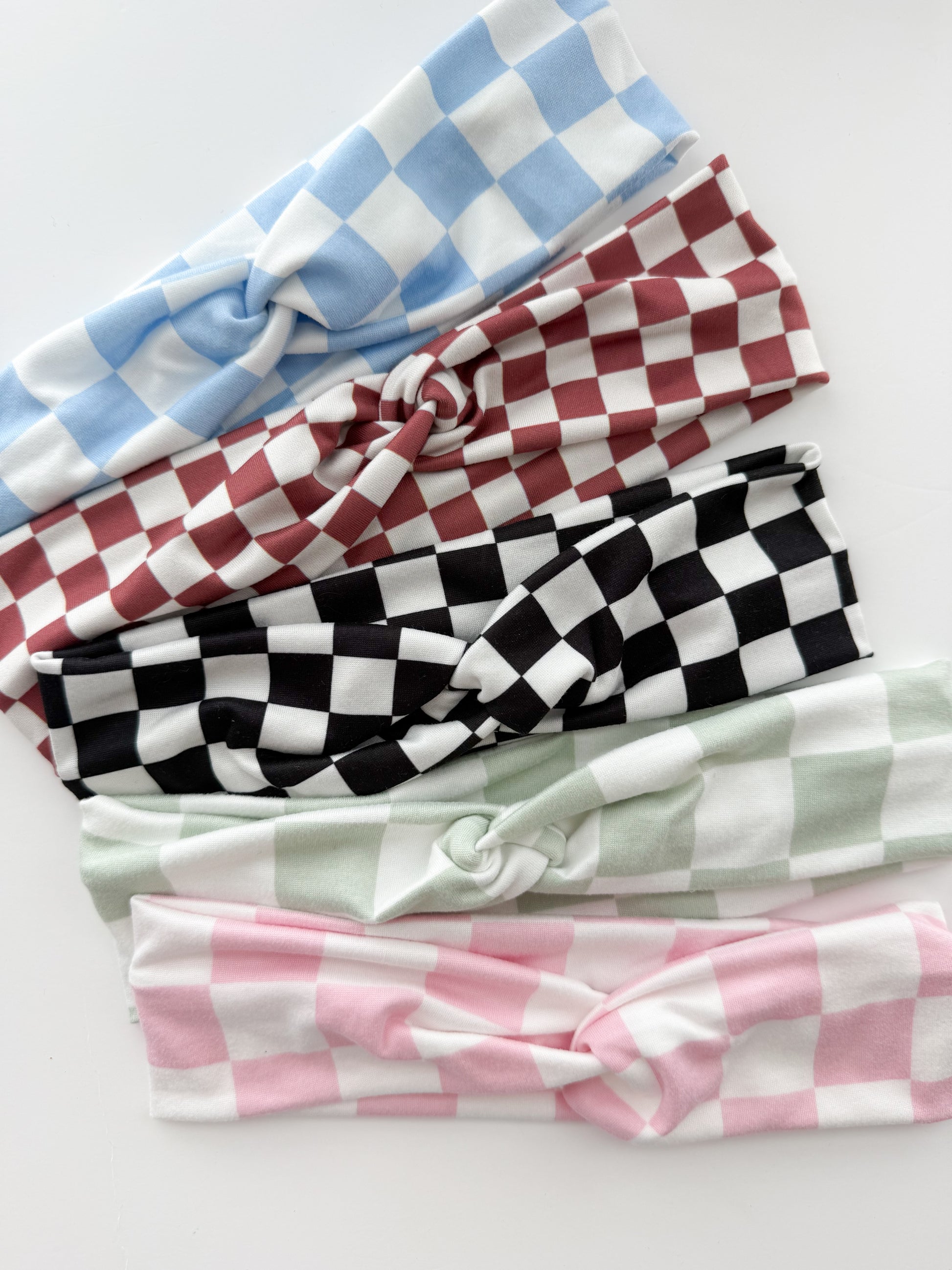Boho Checkered Headbands