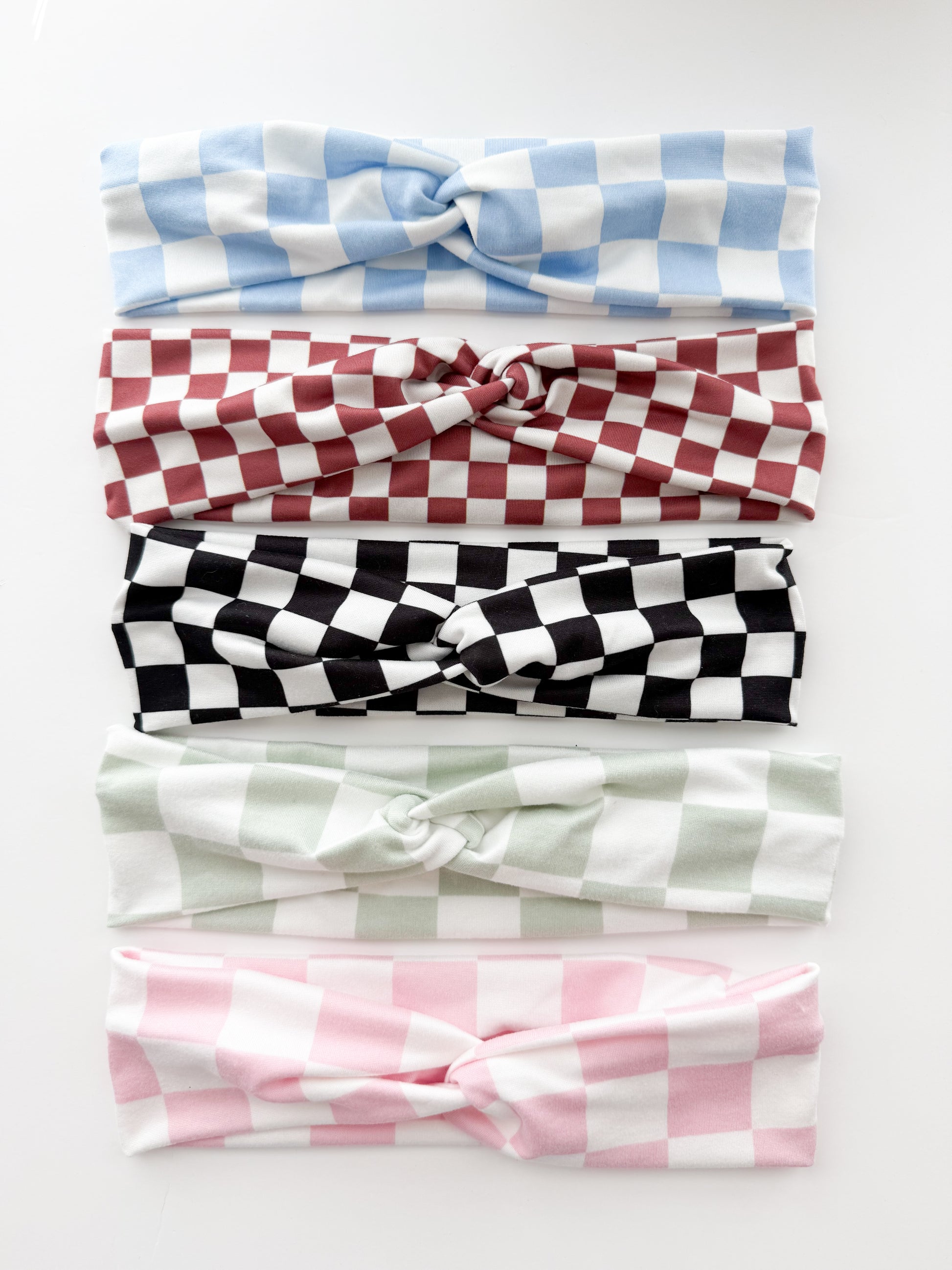 Boho Checkered Headbands