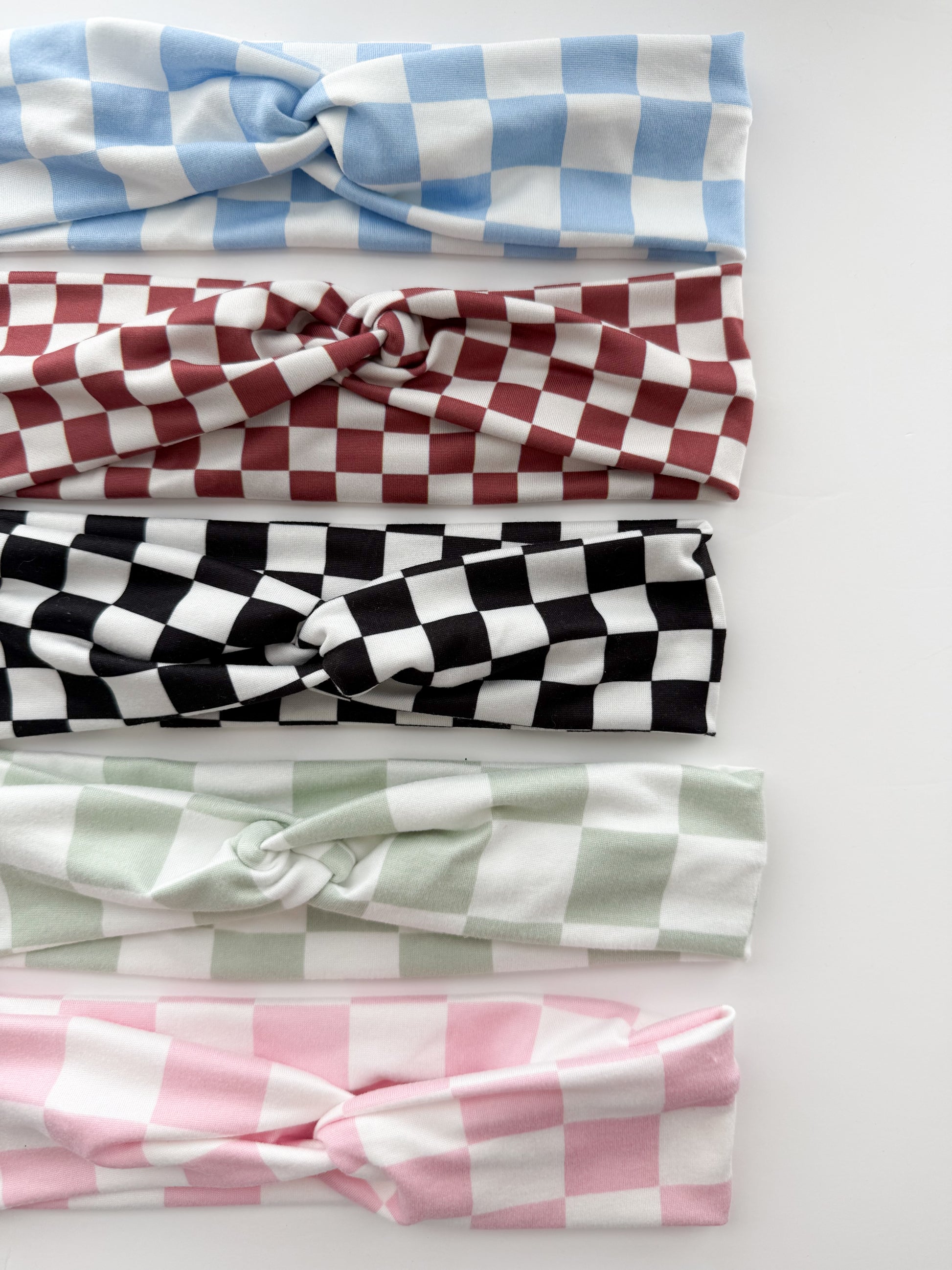 Boho Checkered Headbands