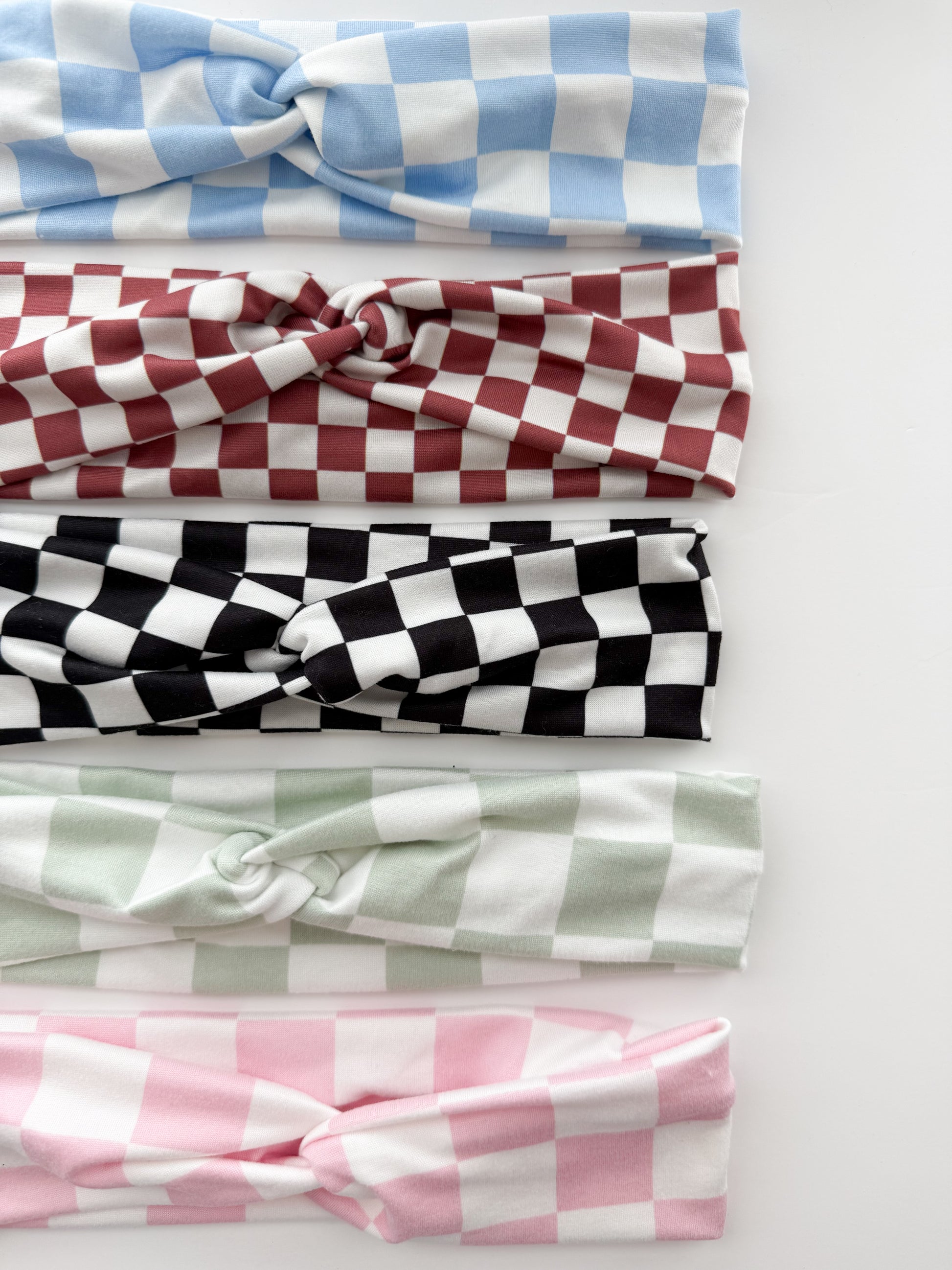 Boho Checkered Headbands