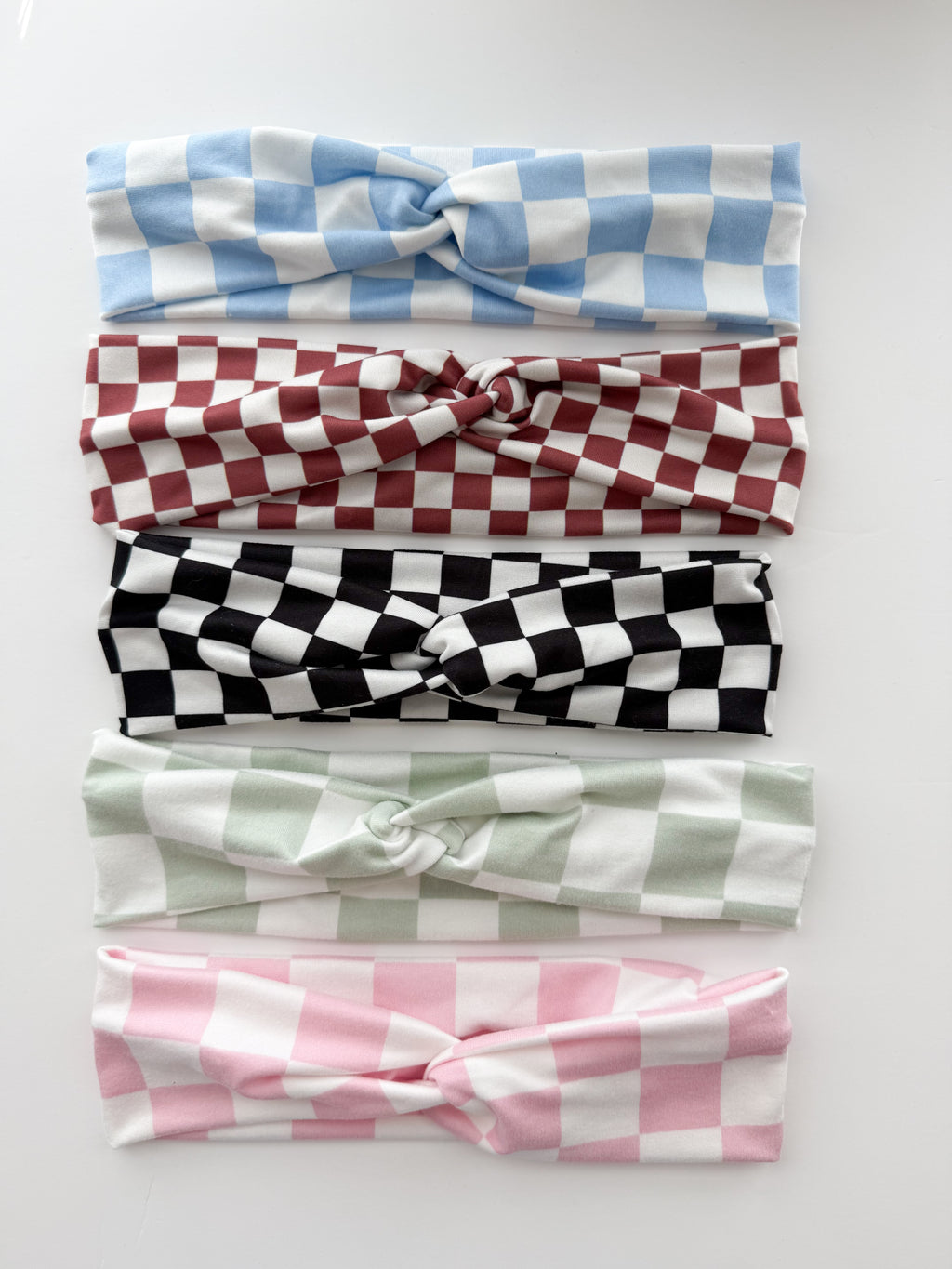 Boho Checkered Headbands