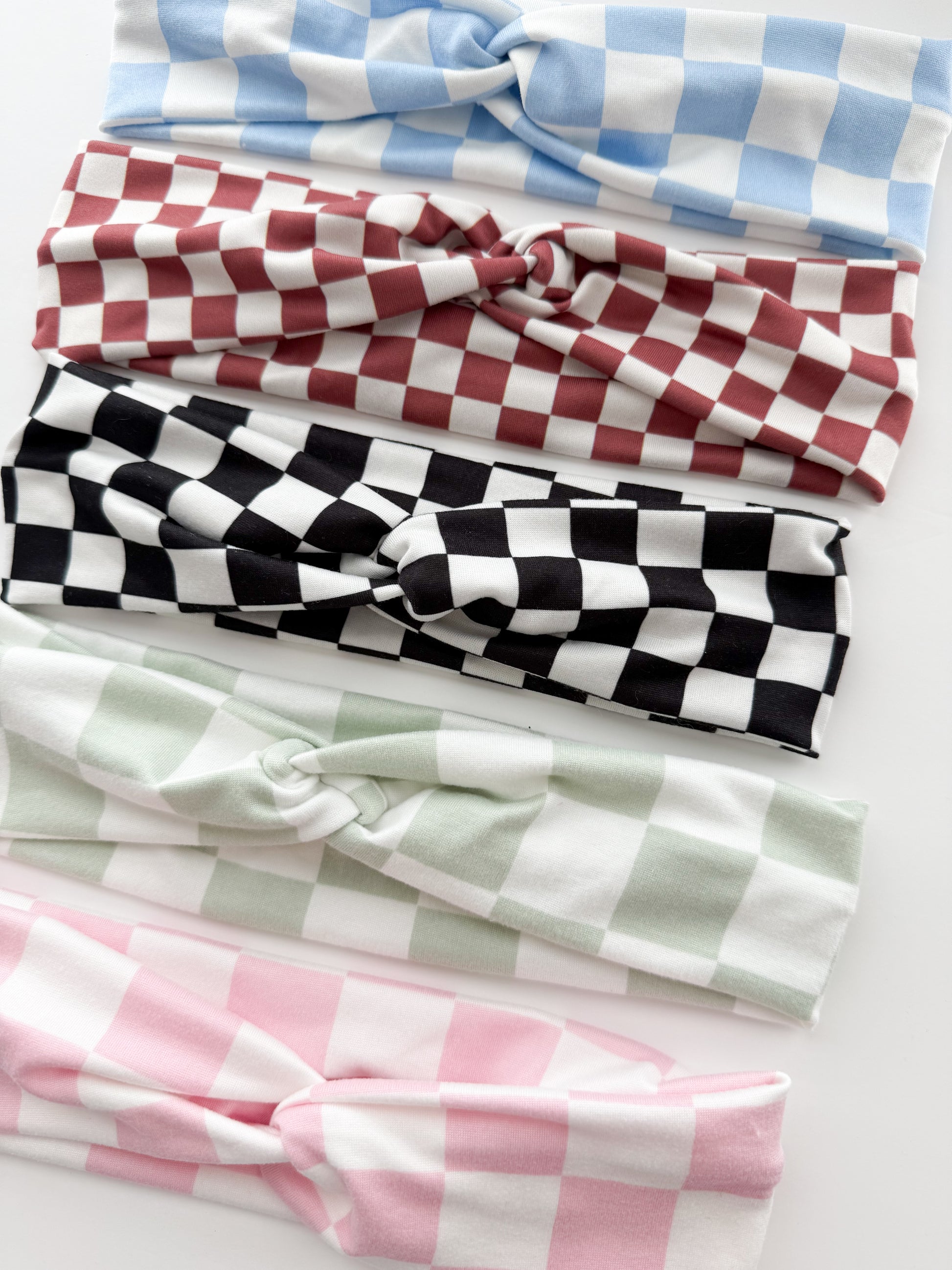 Boho Checkered Headbands