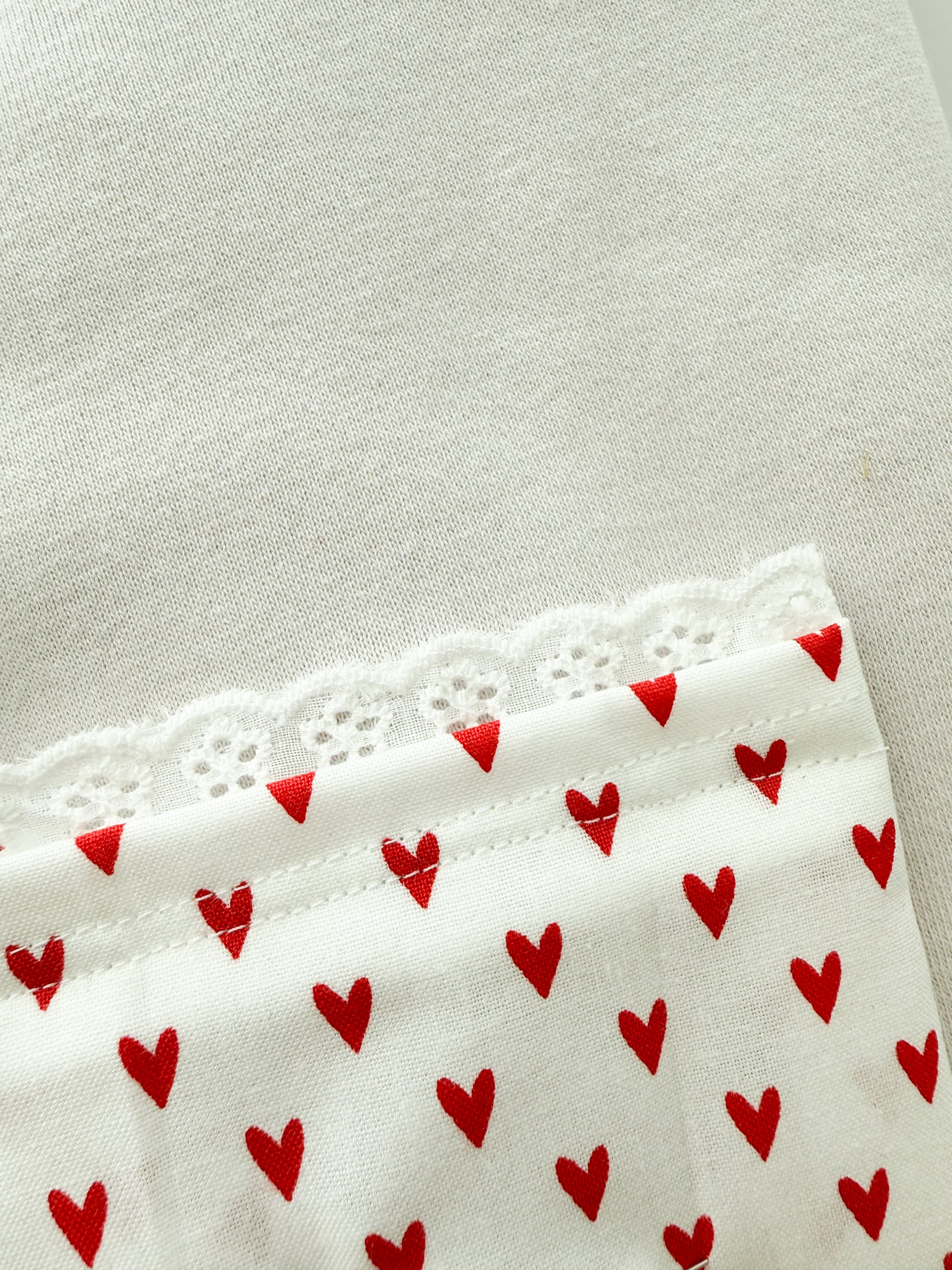 Vintage Heart Lace Pocket Tee