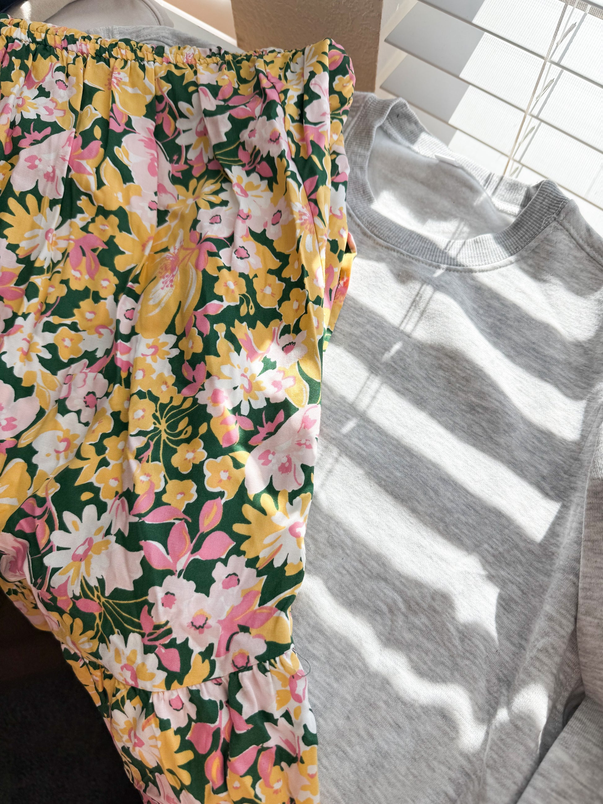 Green Pink & Yellow Initial Sweatshirt