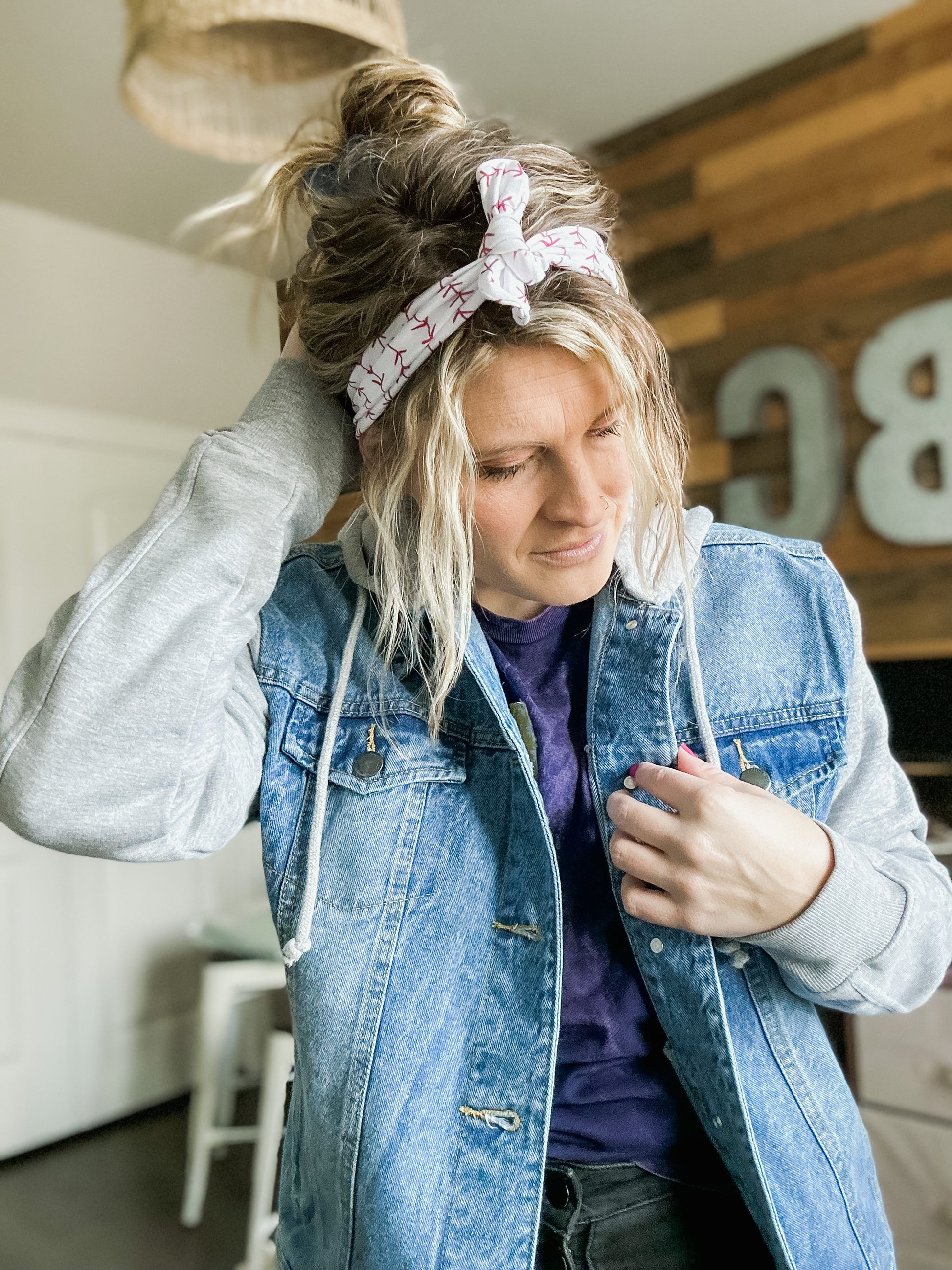 Baseball Print Headband