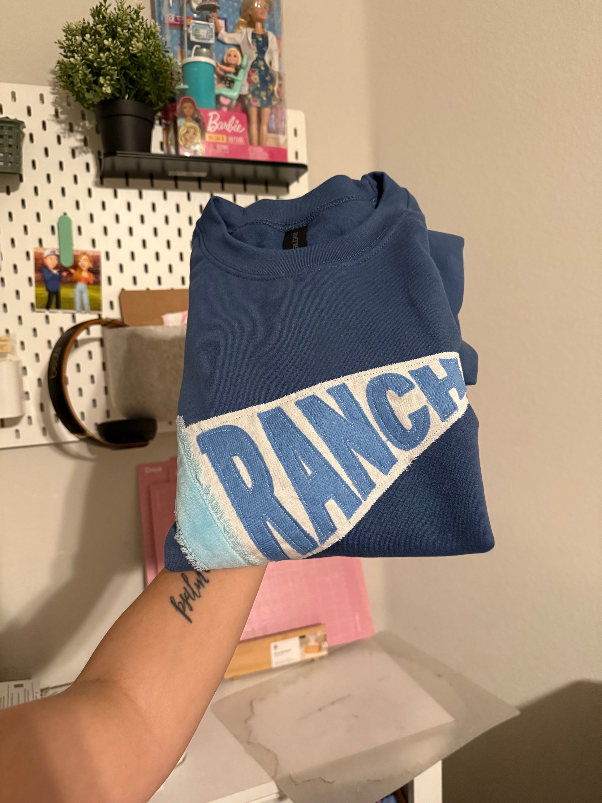Pennant Sweatshirt or Tshirt, CUSTOMIZABLE