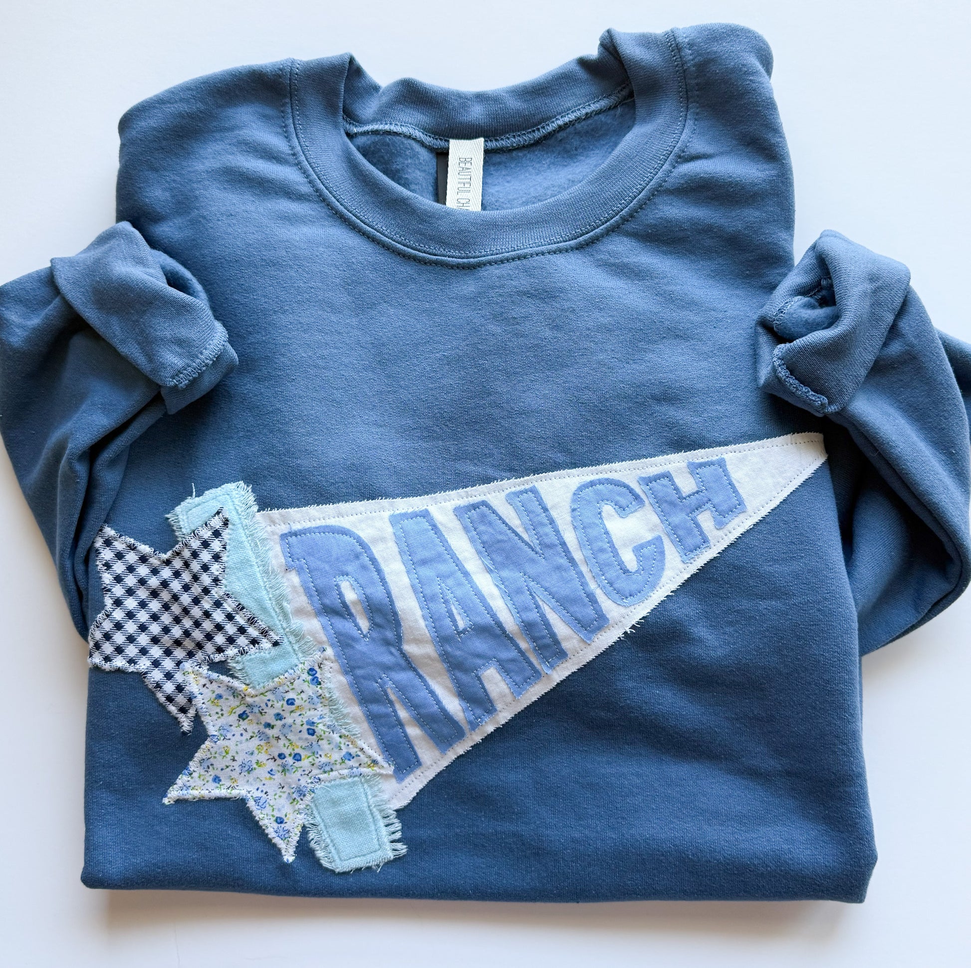 Pennant Sweatshirt or Tshirt, CUSTOMIZABLE