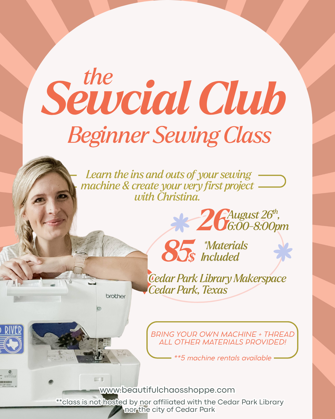 Sewcial Club : Beginner (14+) Sewing Class | Cedar Park, Texas