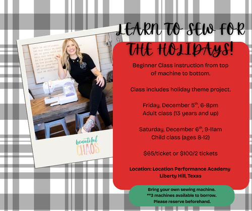 Adult Sewing Class & Craft