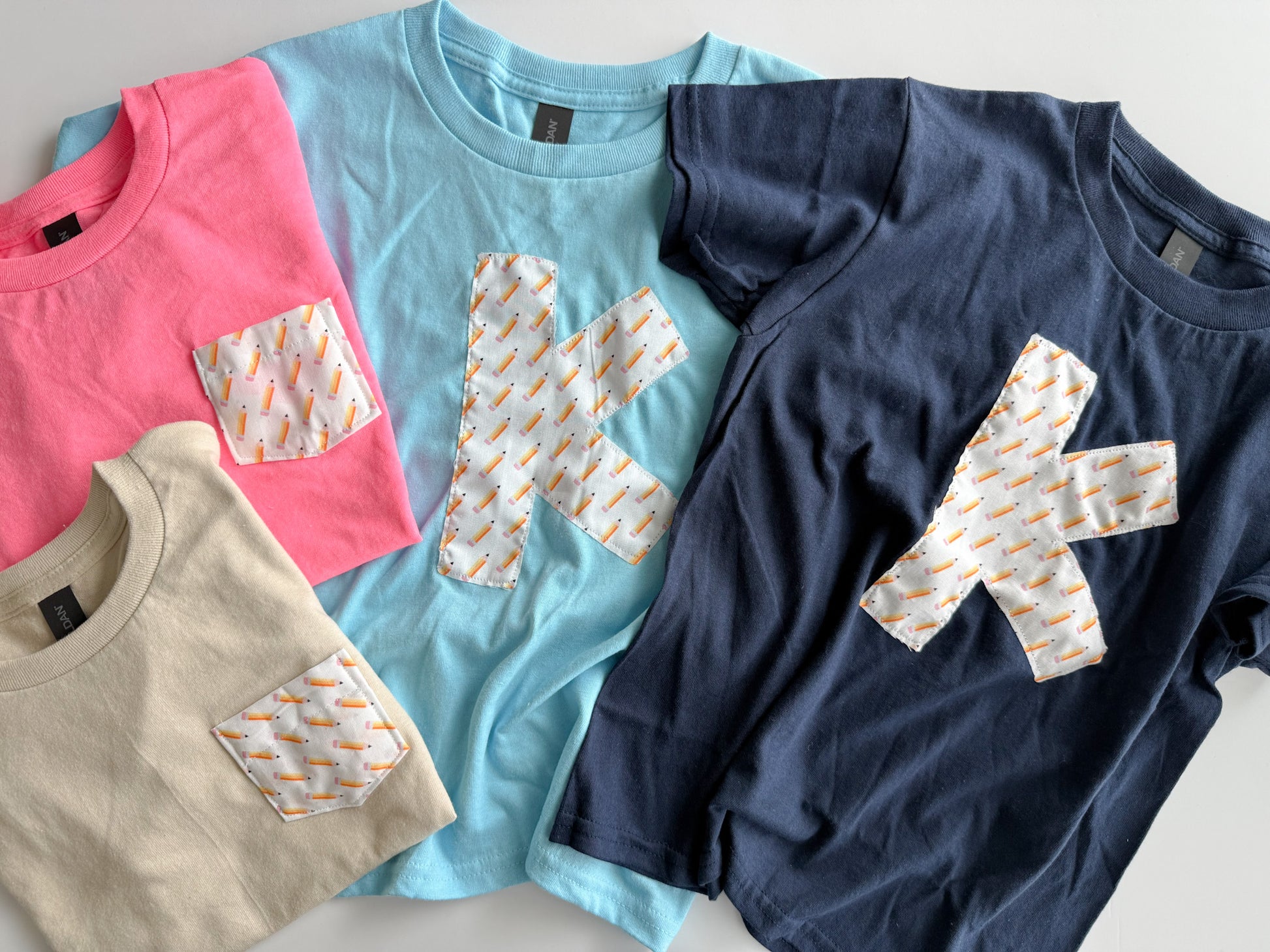 Kindergarten Pencil T-shirt | Pocket or "K"