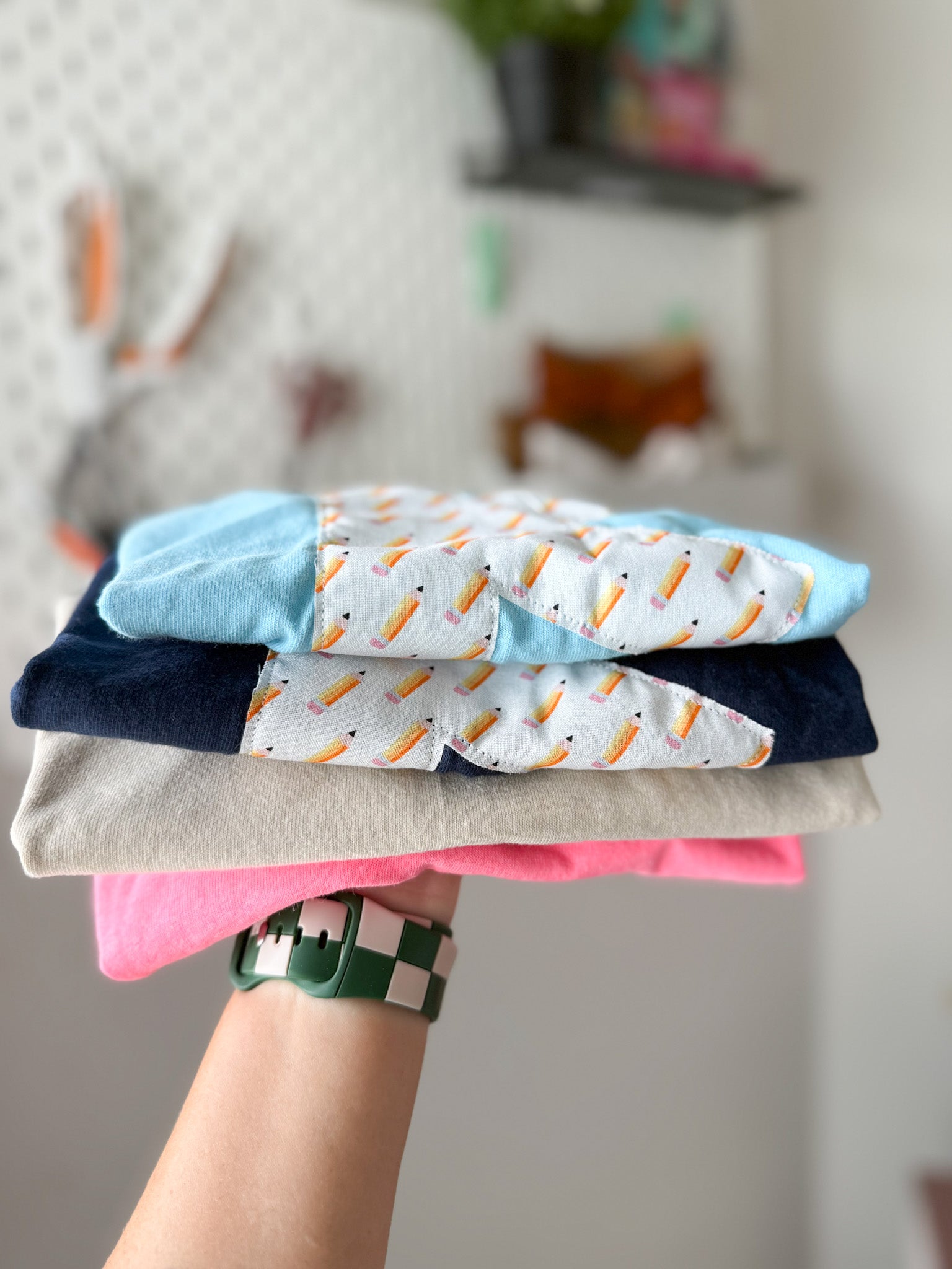 Kindergarten Pencil T-shirt | Pocket or "K"