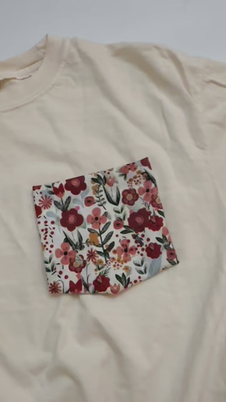 Mommy & Me Pocket Tees, Fall Floral