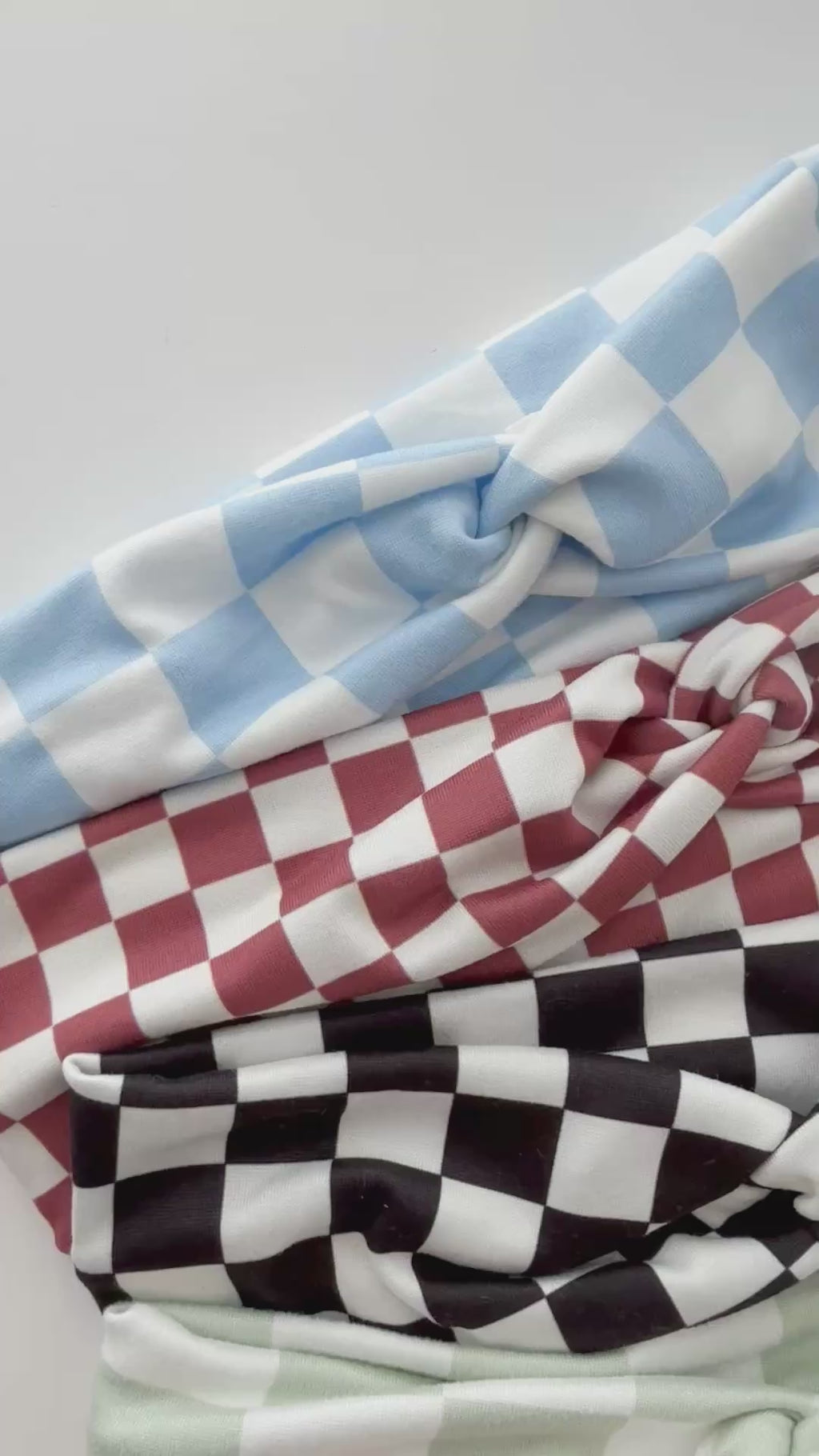 Boho Checkered Headbands