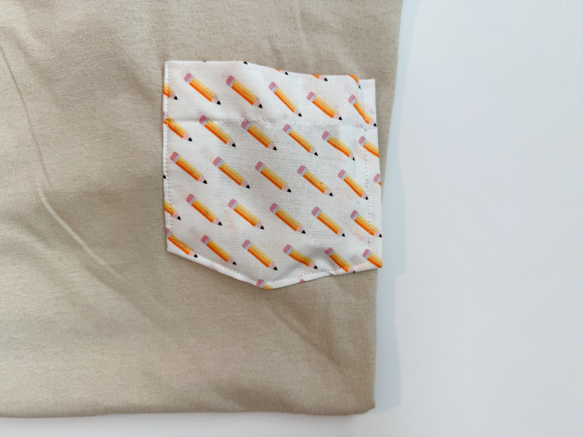Teacher Pocket Tee | Pencil or Ruler