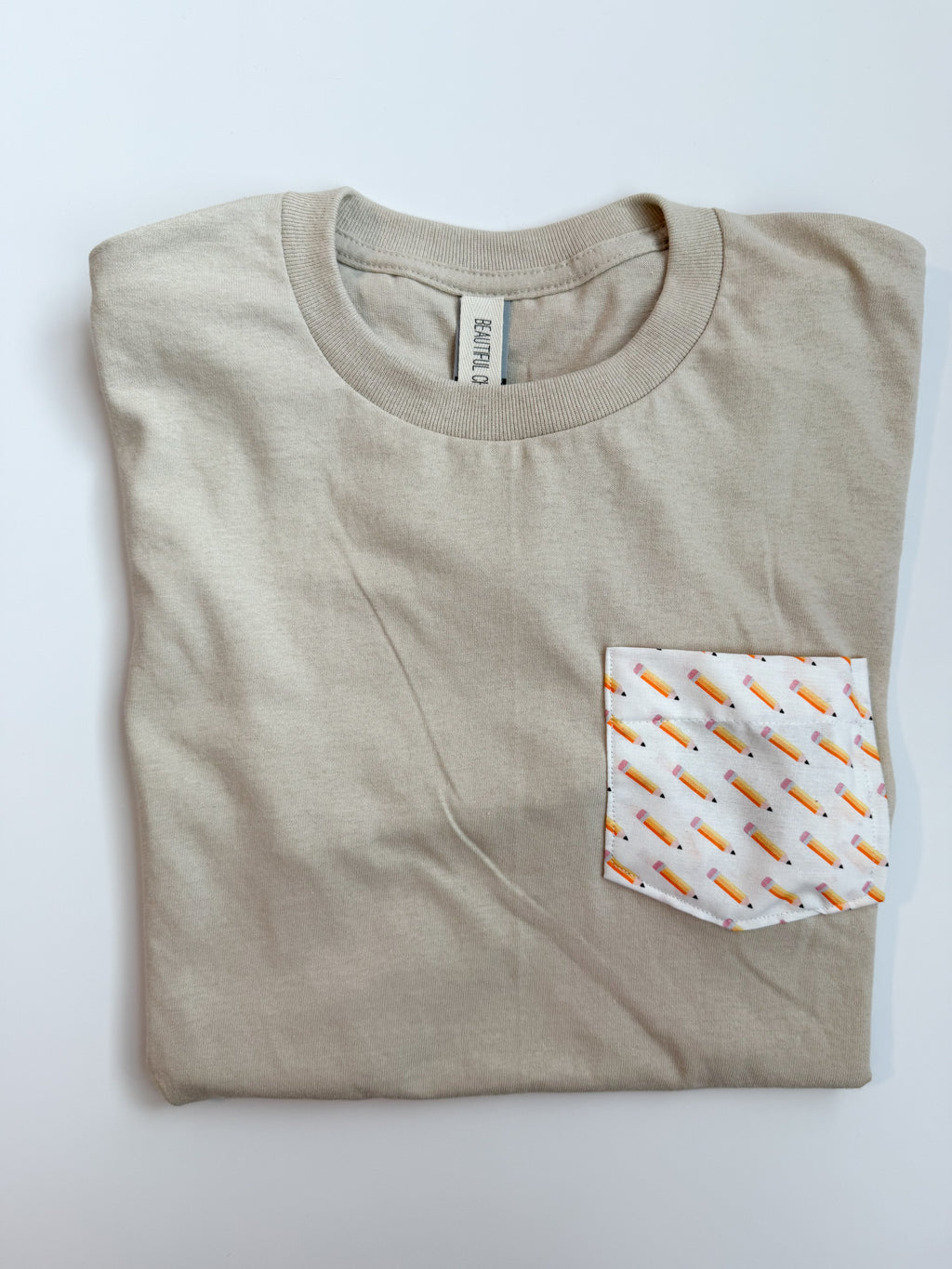 Teacher Pocket Tee | Pencil or Ruler